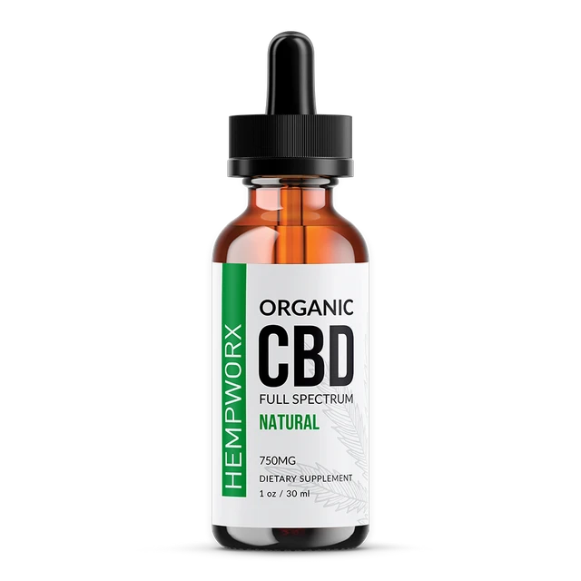Full Spectrum CBD Oil Natural Organic by HempWorx
