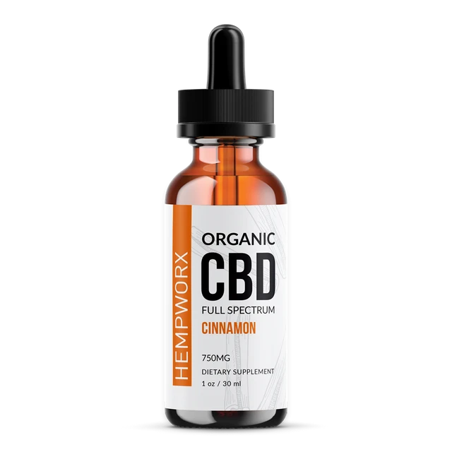 Full Spectrum CBD Oil Cinnamon Organic by HempWorx