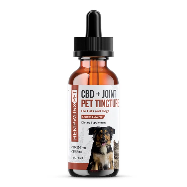 Broad Spectrum CBD and Joint Pet Tincture - cbd joint pet tincture